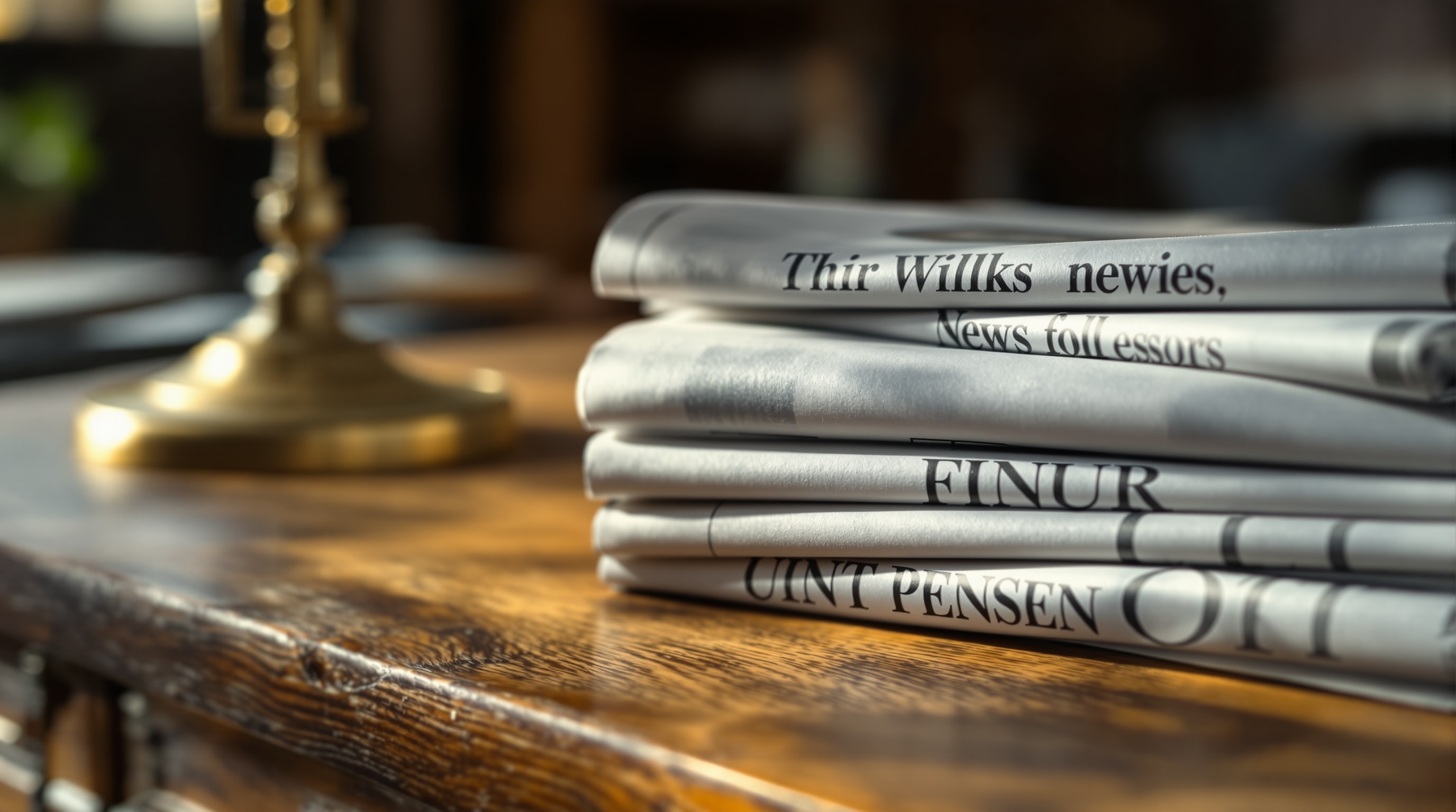 Newspapers on a desk representing press coverage of discrimination cases